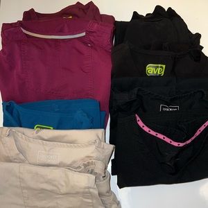 Scrub tops and pants